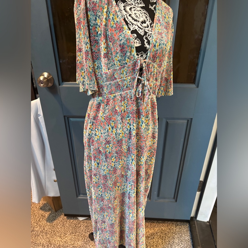 ASOS Colorful Patterned Midi Dress - Picture 3 of 16